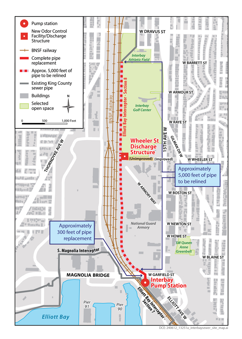 Interbay project site map