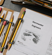 While sitting in a tall grass field, a teacher displays a plant identification card to students.