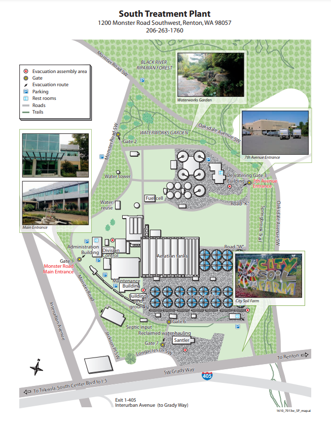 South treatment plant map