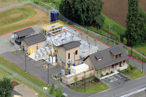 An aerial view of the Carnation Treatment Plant