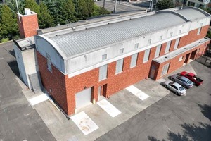 An aerial view of a typical CSO treatment facility