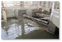 Primary treatment at south plant