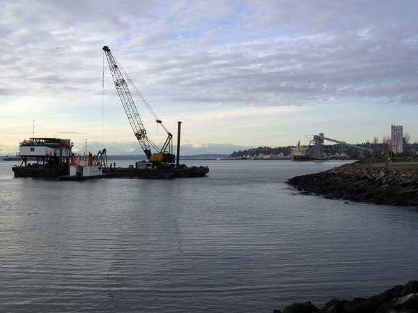 Removing contaminated sediment