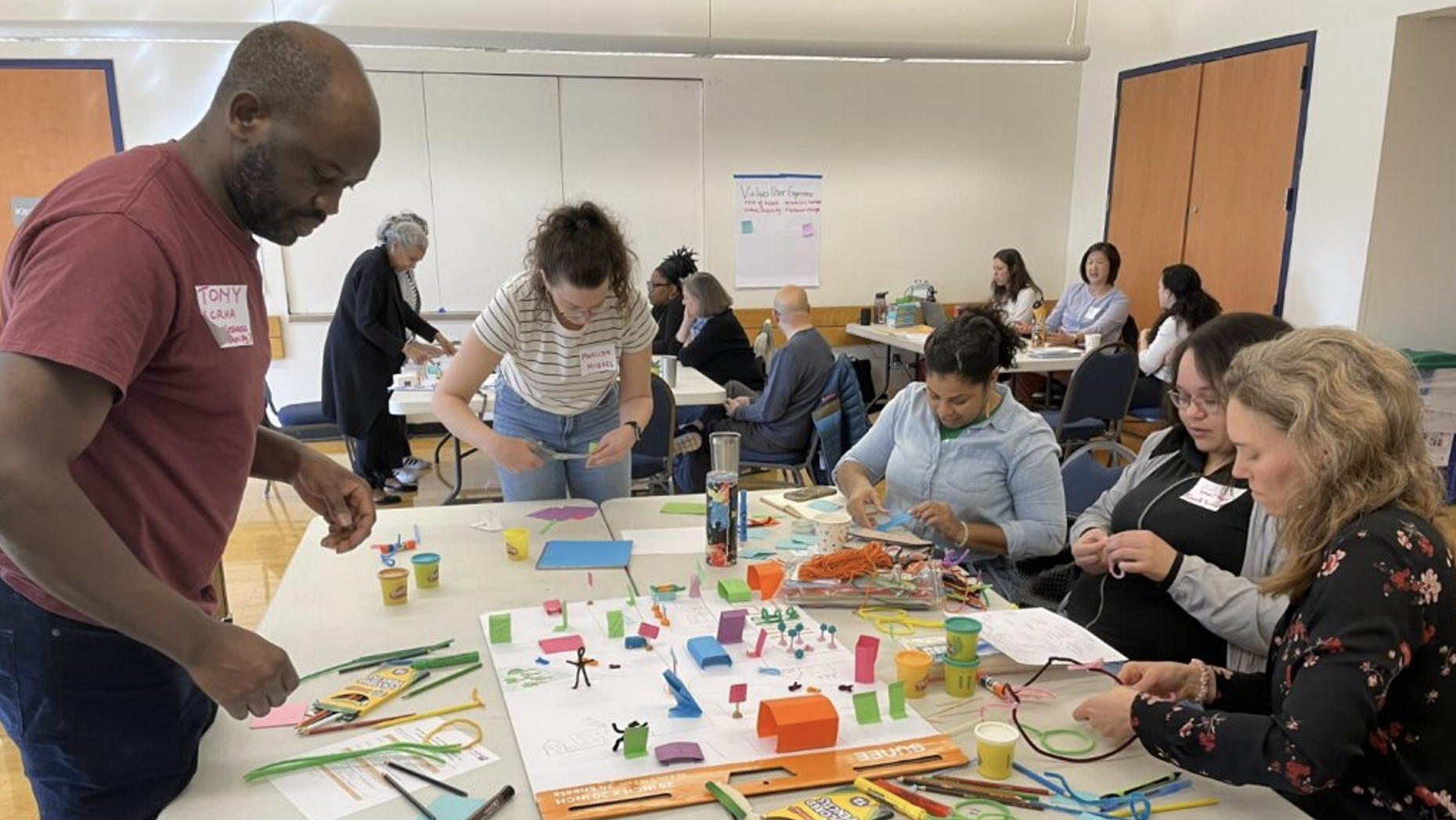 Community navigators participating in policy co-design work