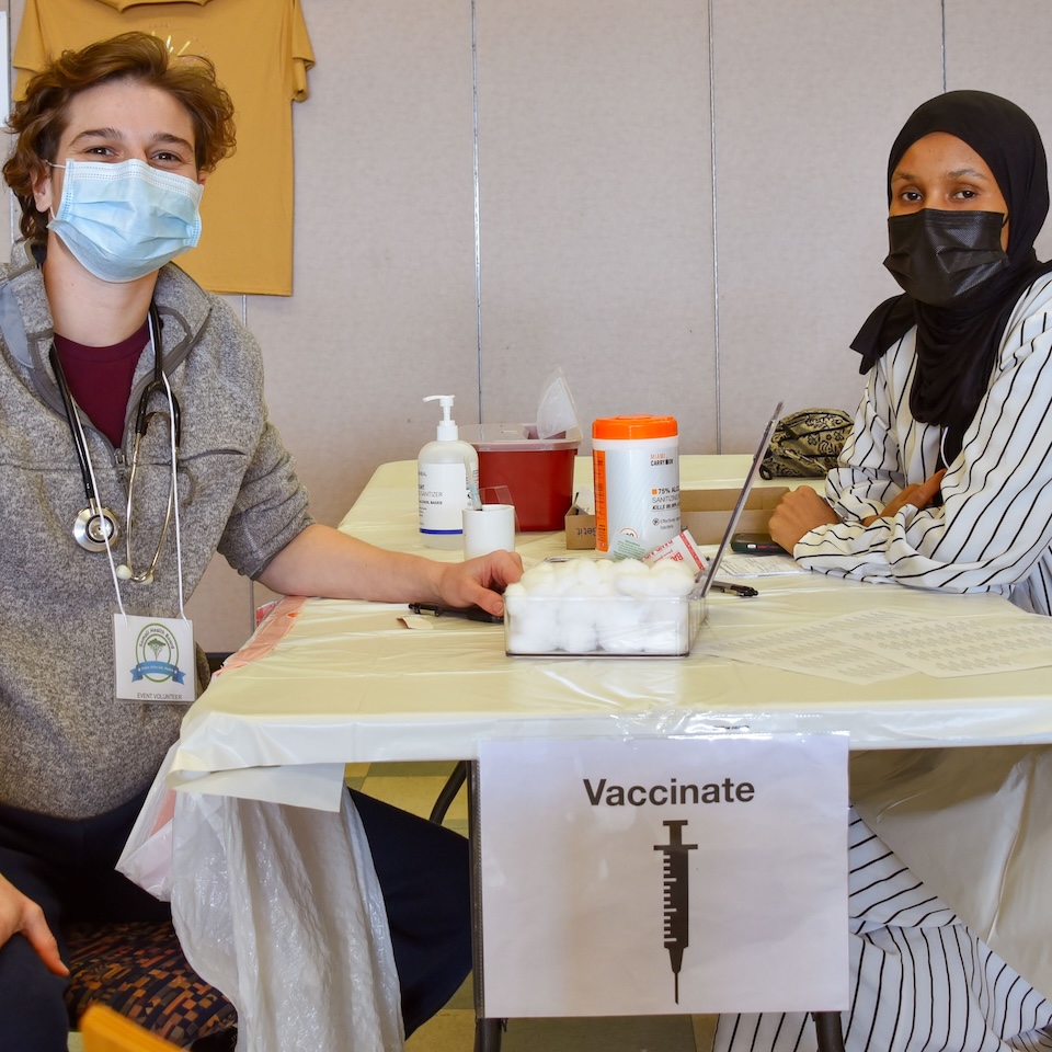 Somali Health Board providers at an immunization event