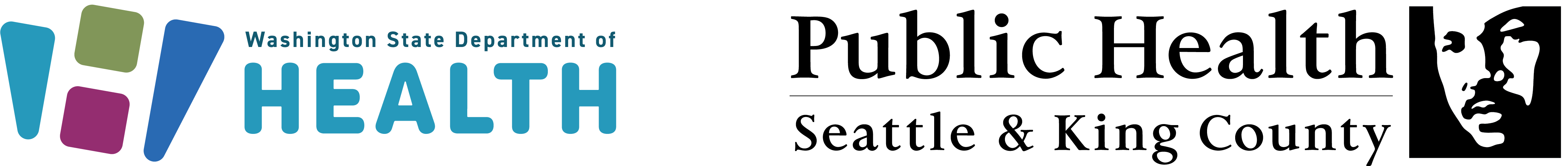 Washington State Department of Health and Public Health - Seattle & King County logos