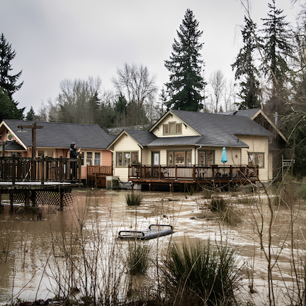 Flood homes in Issaquah