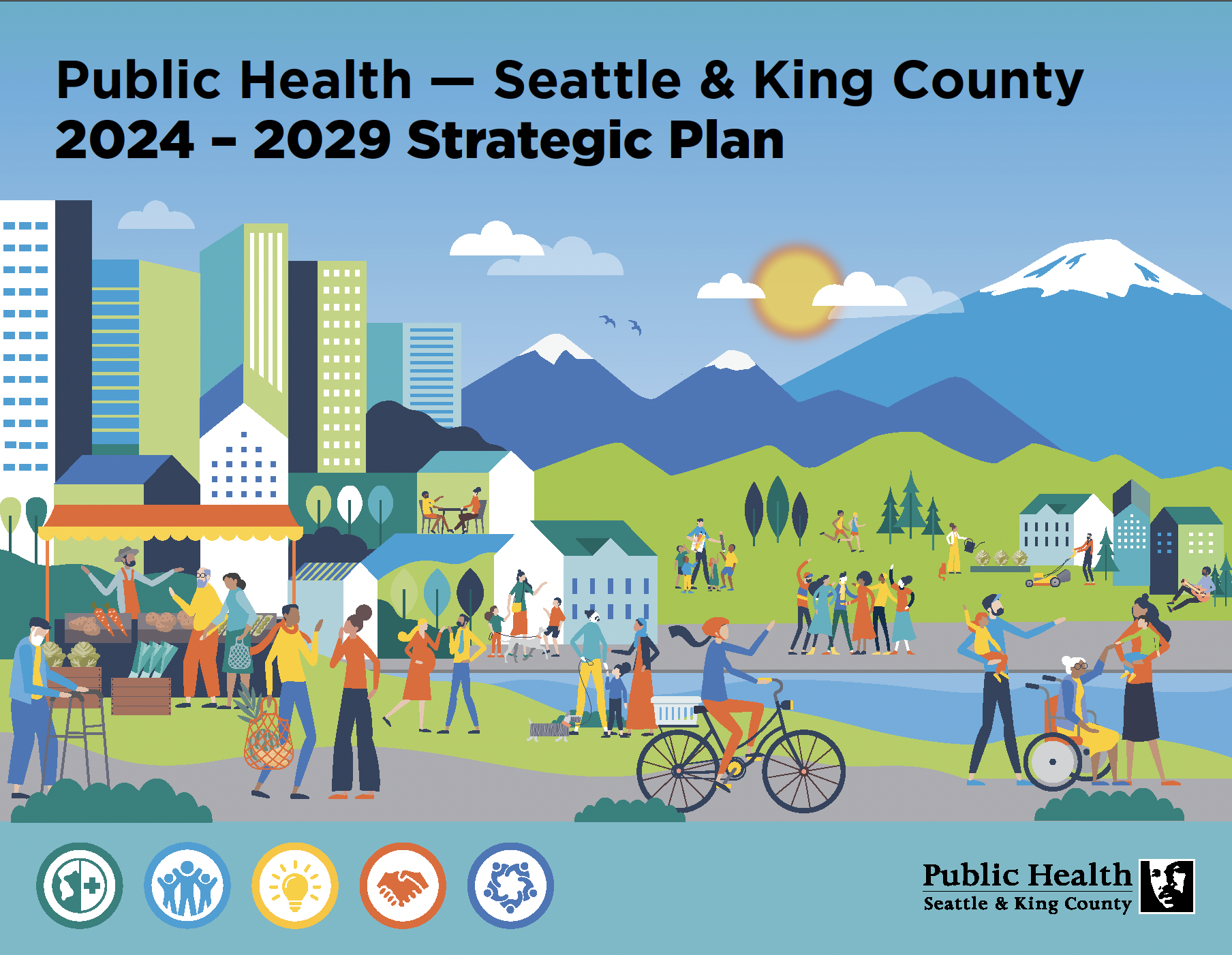 Screenshot of the Public Health - Seattle & King County 2024 - 2029 Strategic Plan Summary