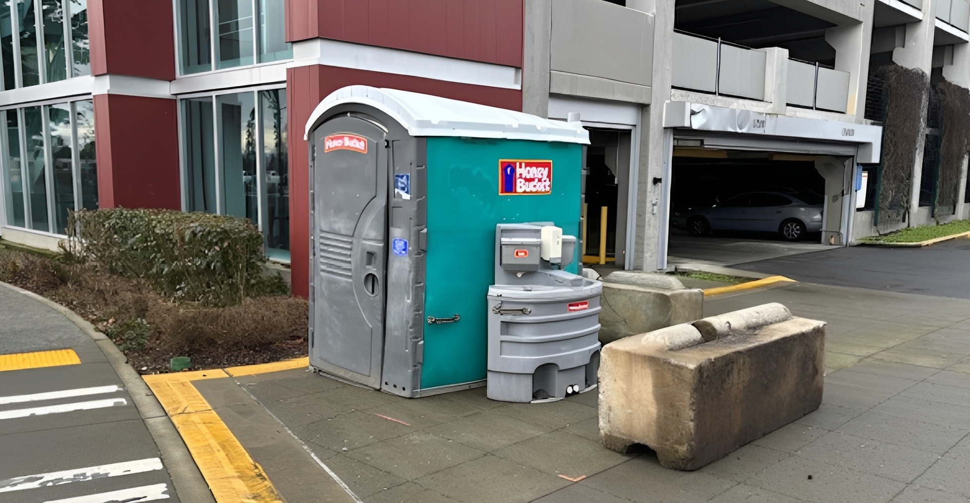 Restroom at a transit center to allow homeless individuals to use and wash hands