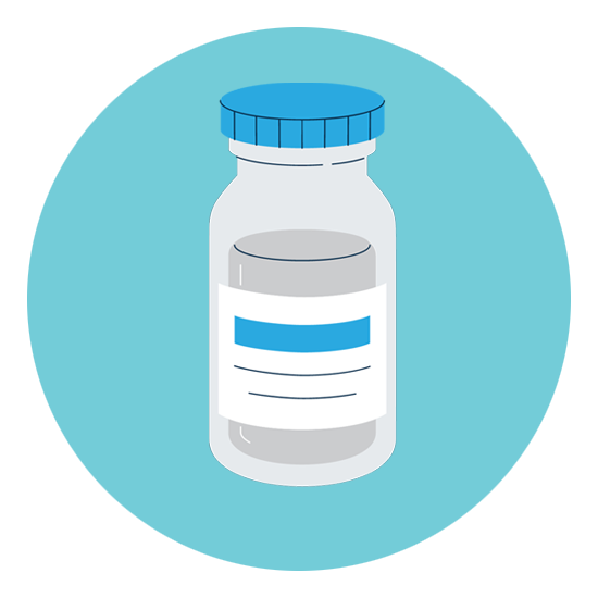 A shield with a checkmark in the center