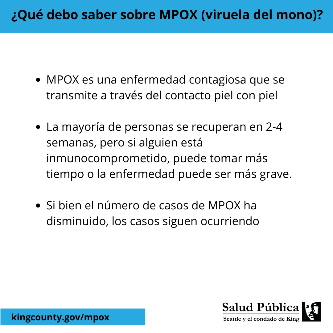 ¿Qué debo saber sobre MPOX (viruela del mono)?: Diapositiva 1