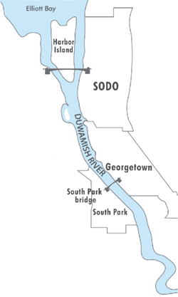Duwamish River map