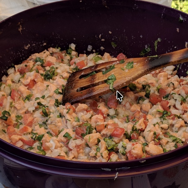 Screenshot of salmon ceviche