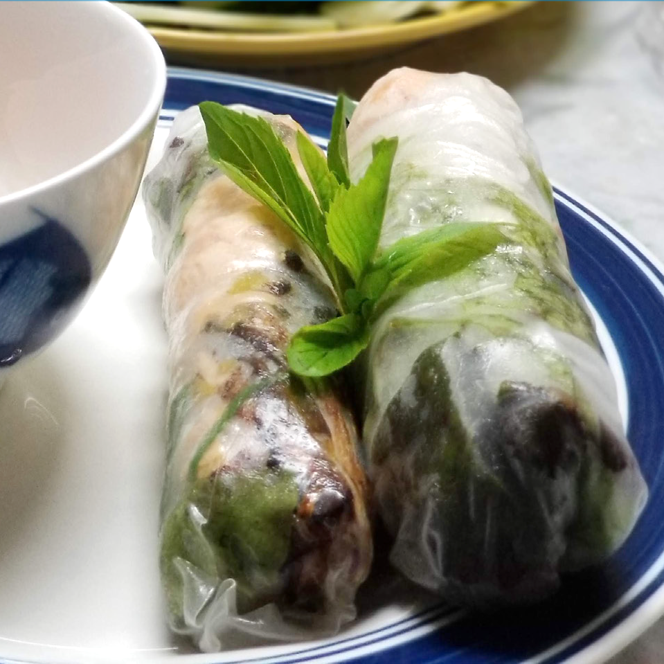 Salmon Spring Rolls