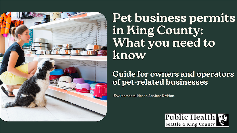 Screenshot of the cover of the King County Pet Business Guide