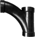Combination long turn tee wye pipe