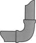 Image of a vertical to horizontal connection pipe