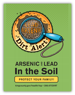 Brochure screenshot of "Arsenic and Lead in the Soil: Protect Your Family"