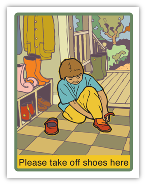 Please Take Off Shoes poster
