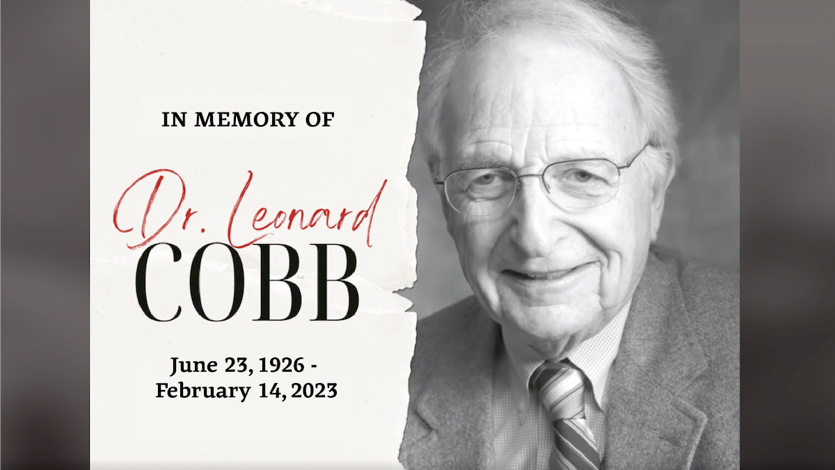 In memoriam of Dr. Leonard Cobb, June 23, 1926 - February 14, 2023