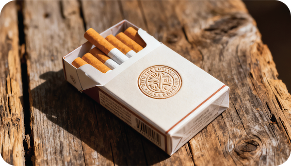 Navigation icon displaying a generic pack of cigarettes