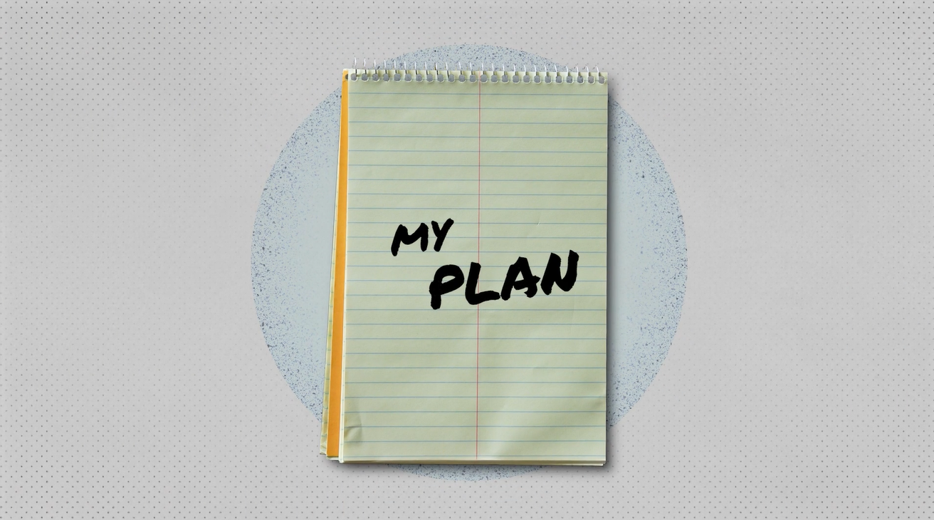 Illustration of a notepad indicating to write down a communication plan