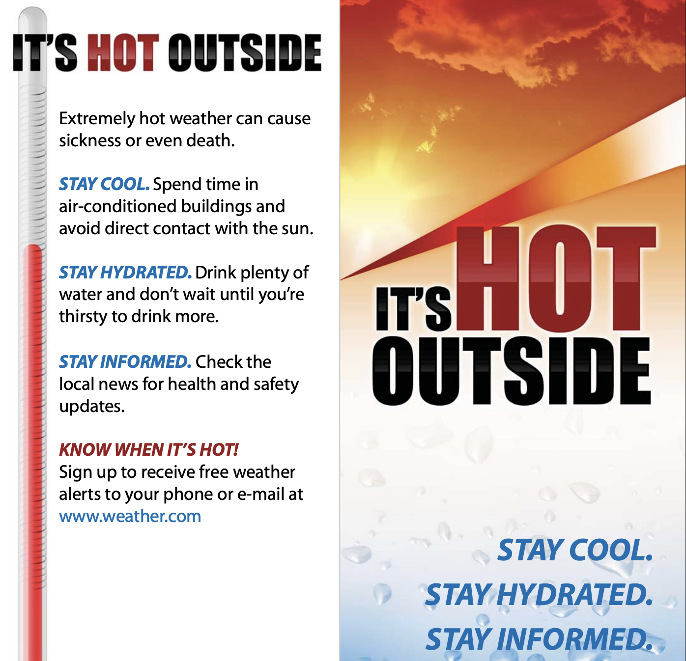 It's Hot Outside brochure cover