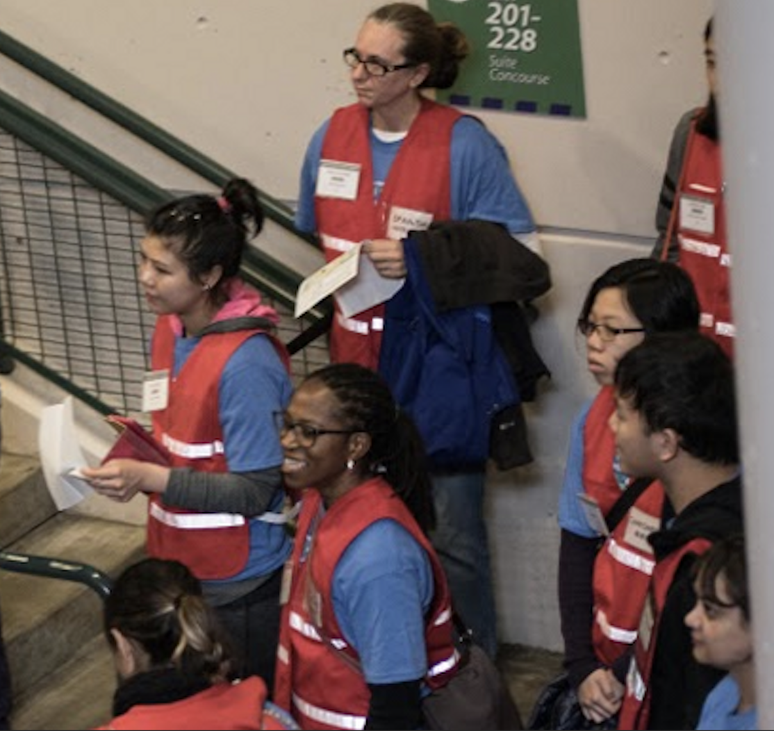 Public Health Reserve Corps volunteers participating in a drill