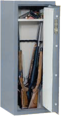 A gun storage locker for safety