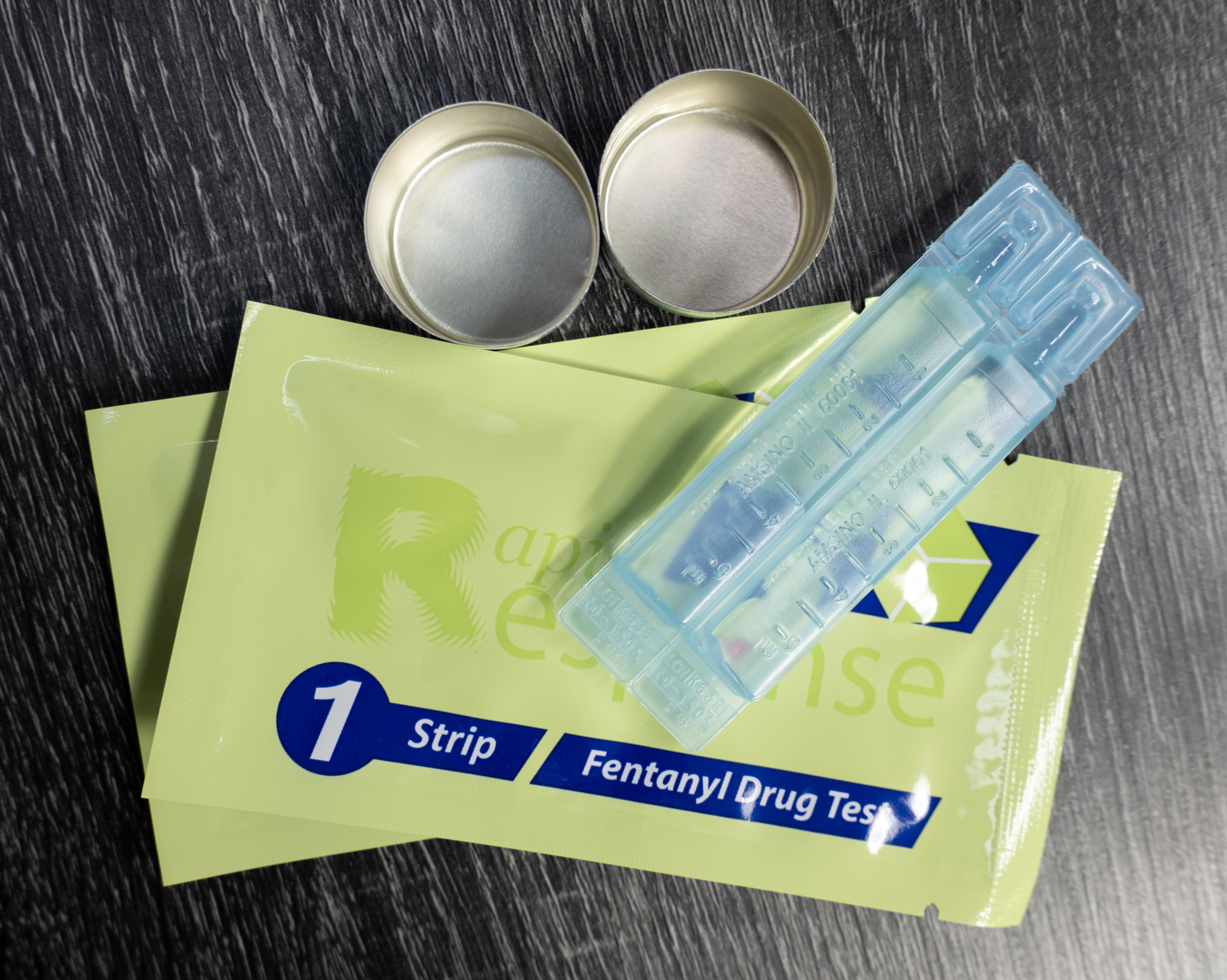Two Fentanyl test strips