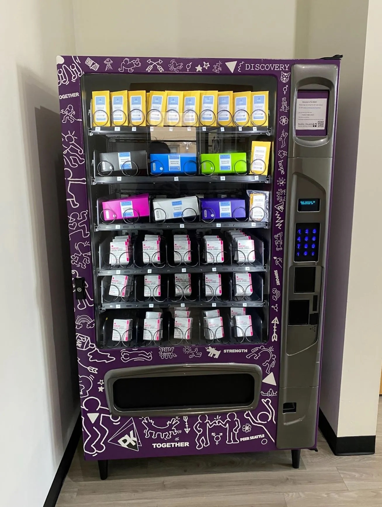 Harm reduction vending machine