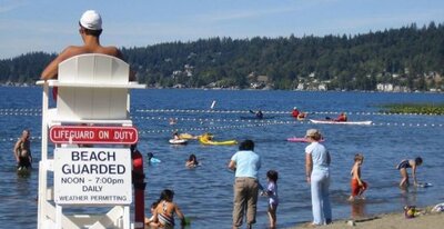 Lifeguard on duty at a beach