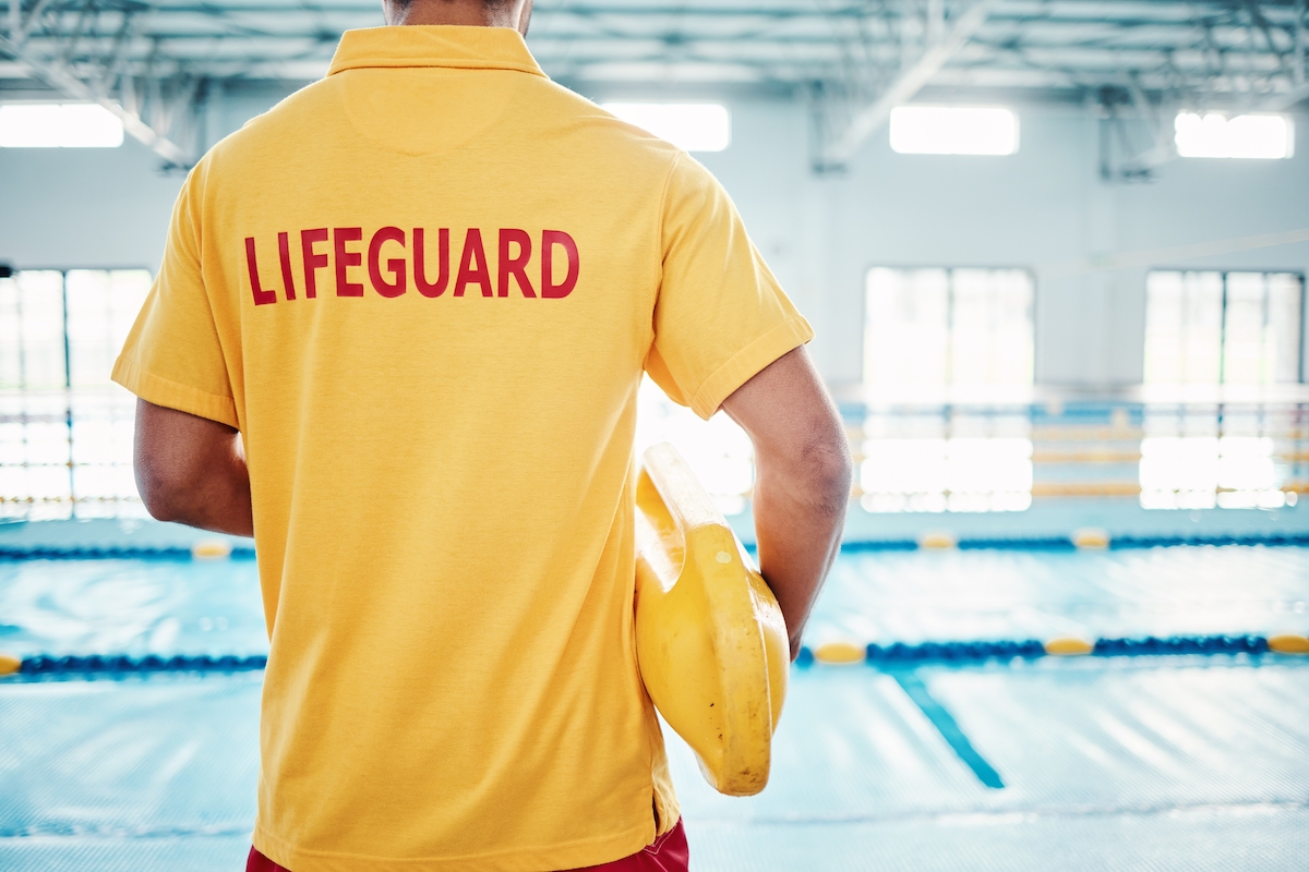 Lifeguarded pool