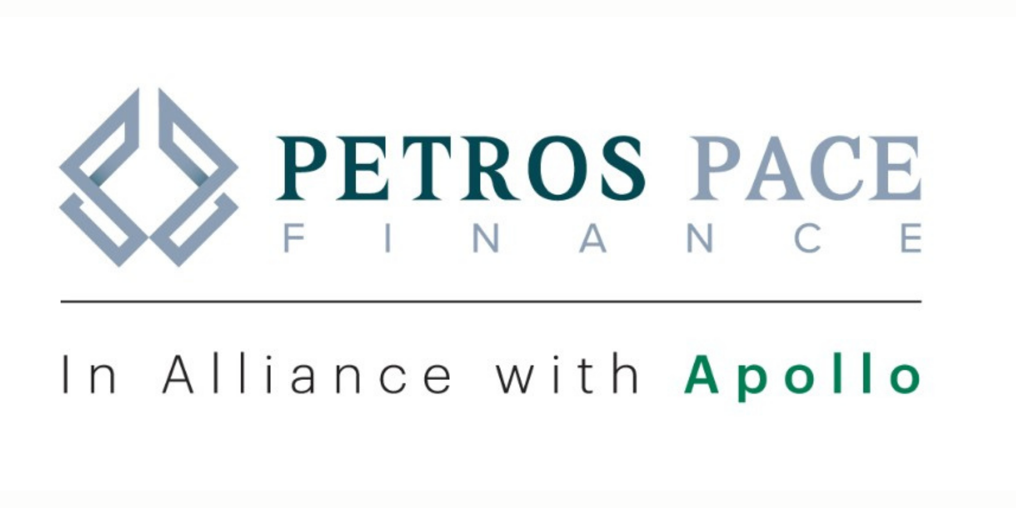 logo that reads: Petros Pace Finance- In Alliance with Apollo