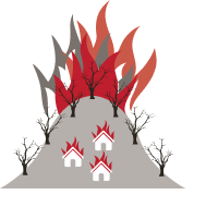 Increased wildfire risks