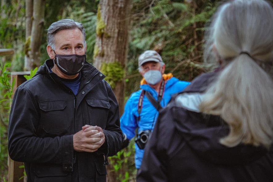 Executive Dow Constantine touring Bear Creek