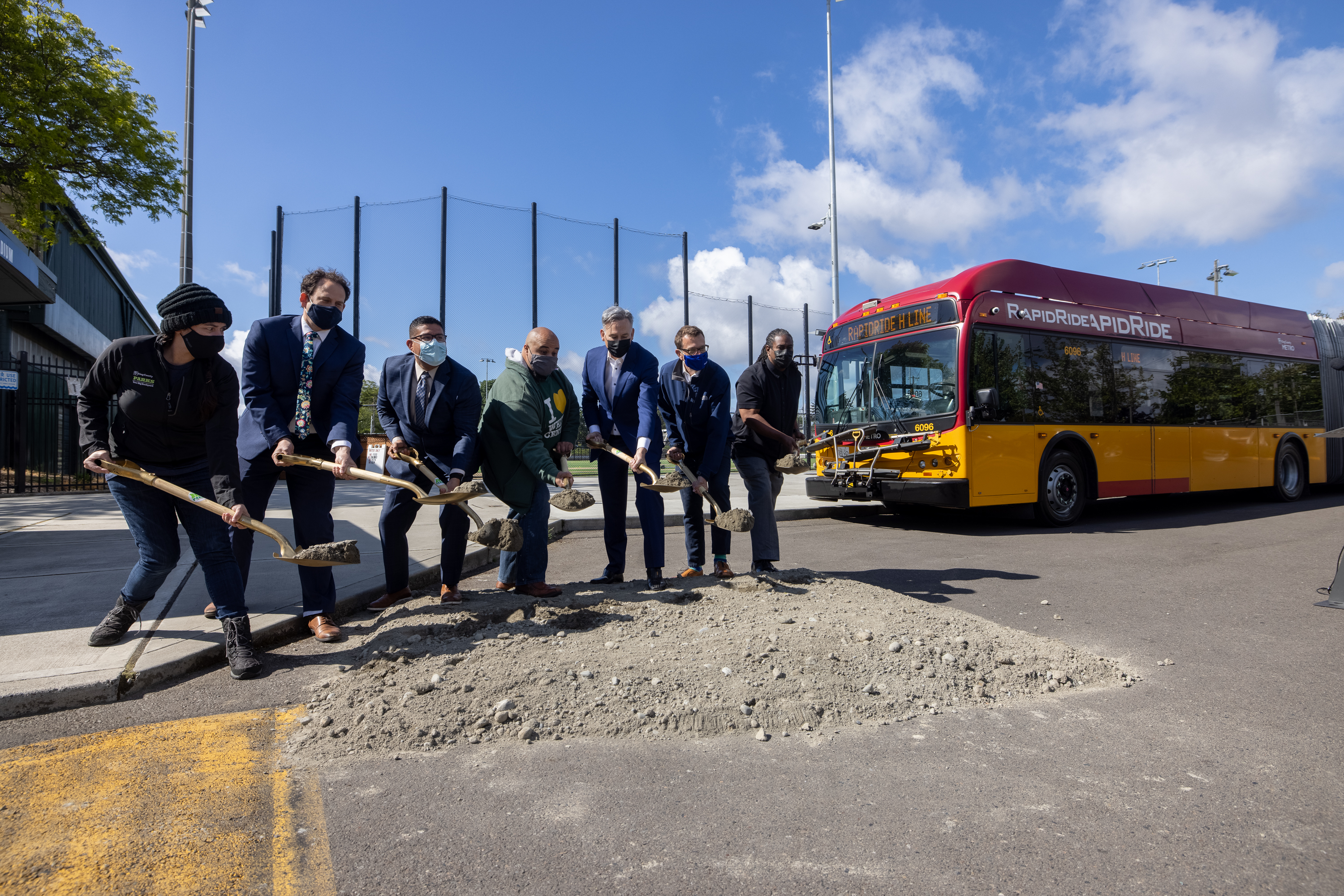 RapidRide H Line Groundbreaking