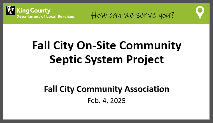 Fall City On-Site Community Septic System Project