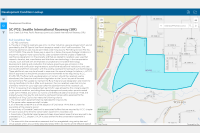 GIS interactive mapping tool, psuffix, property specific development conditions