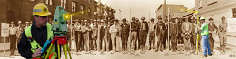 Surveyors, recent and from the past.