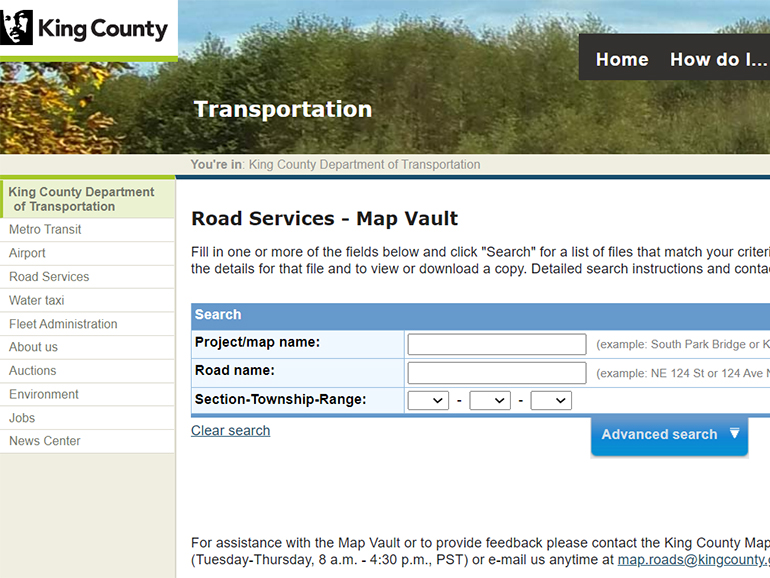 Map Vault application.