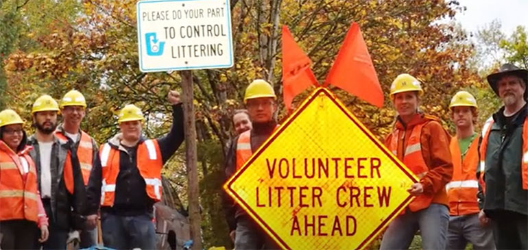 Adopt-A-Road volunteer group.