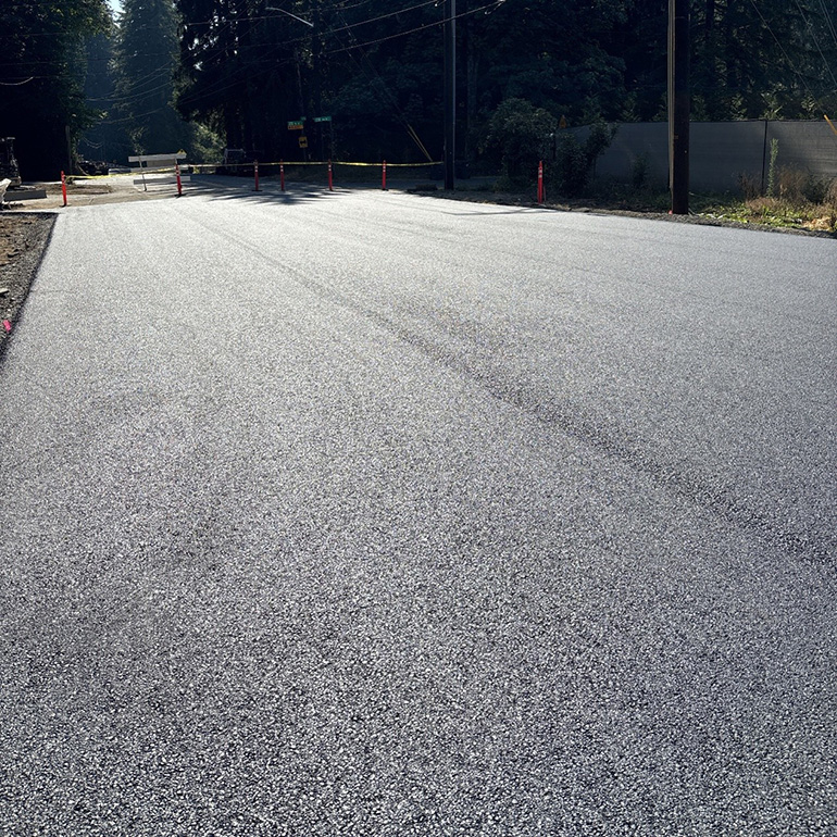 Newly paved Asphalt