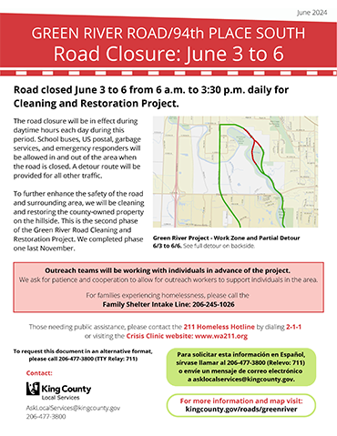 Green River Road Phase II Flyer