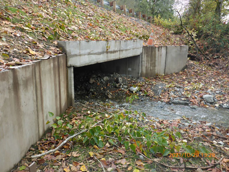 Culvert after replacement.