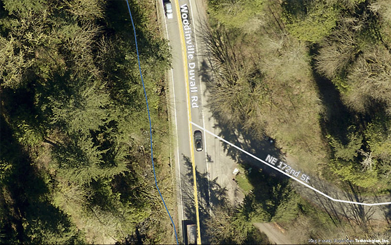 Aerial view of project location.