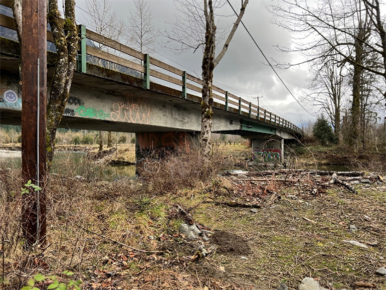 Current North Fork Bridge. 