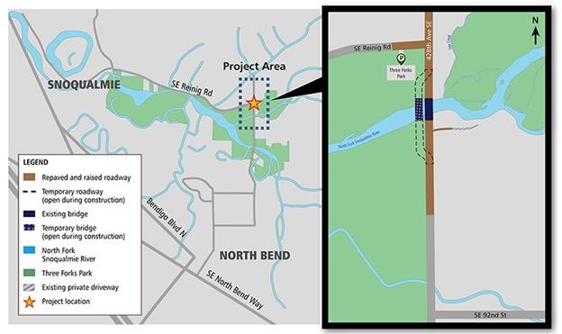Map of project construction area.