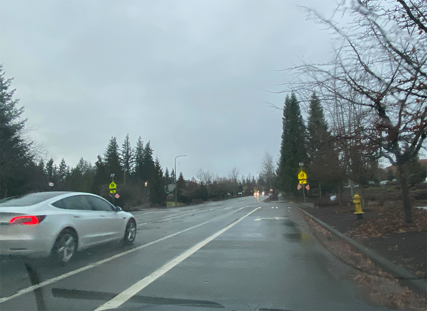 Redmond Ridge Drive facing north.