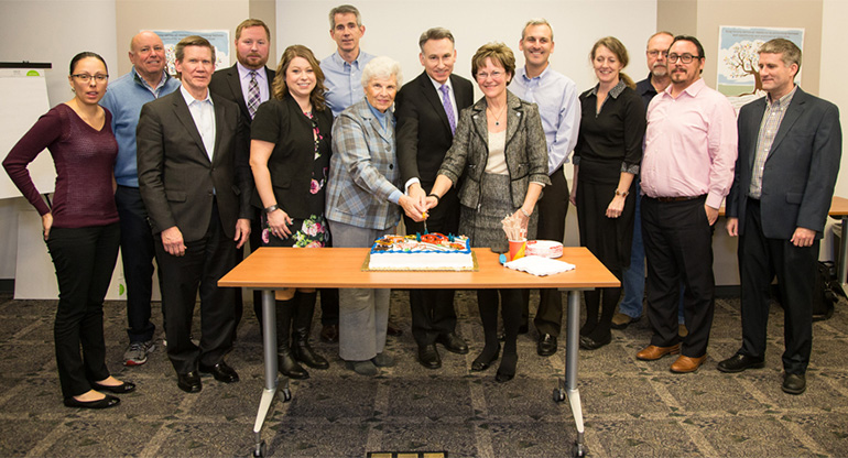 King County Executive Dow Constantine and Councilmember Kathy Lambert at the last Bridges and Roads Task Force meeting on January 20, 2016